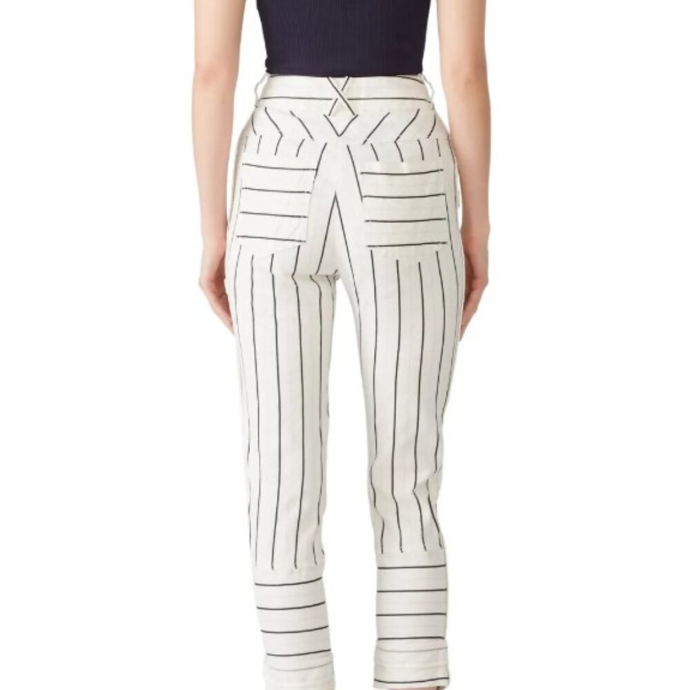 Derek Lam 10 Crosby Striped Utility Pants